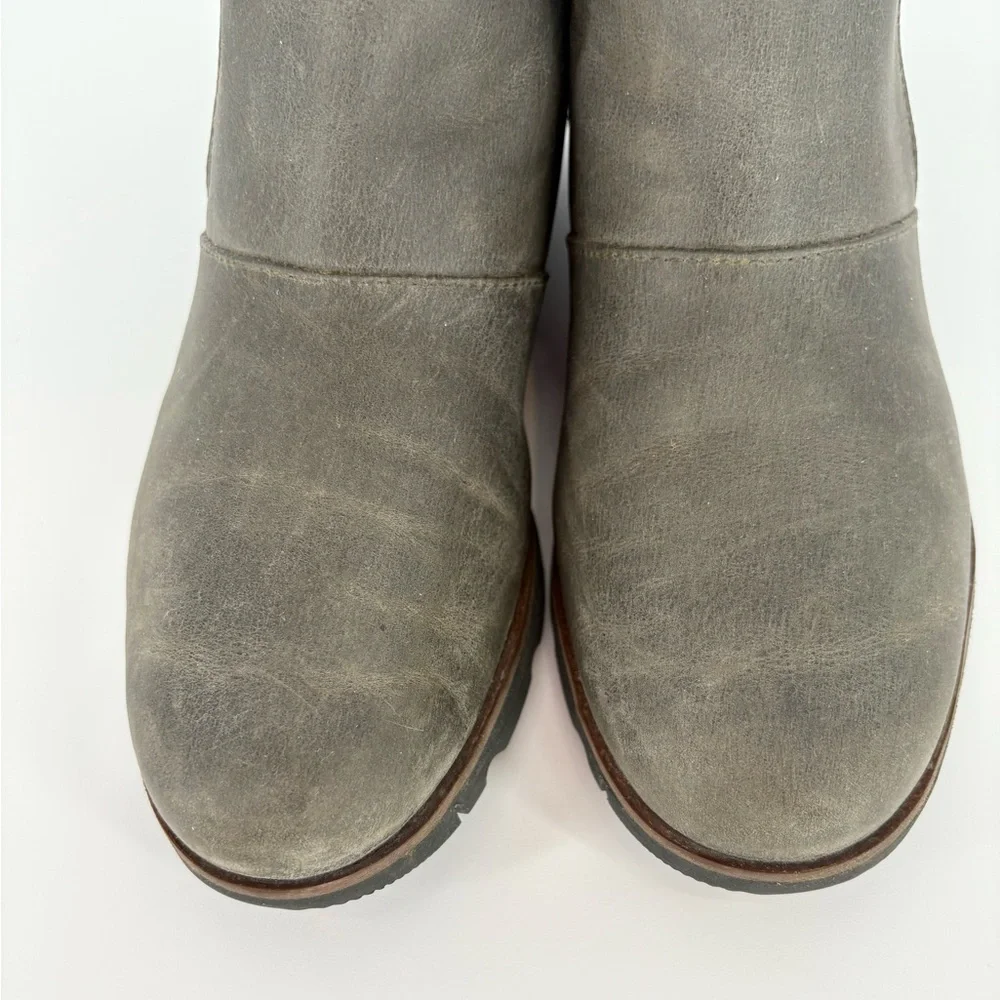 Sorel Harlow Zip Ankle Boot Quarry Leather